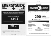 RCA RFR1055 Energy Label