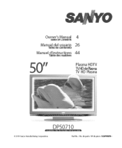 Sanyo DP50710 Owners Manual