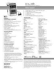 Sony PEG-T665C Marketing Specifications
