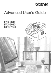 Brother International IntelliFax-2840 Advanced Users Guide - English