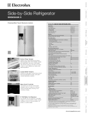 Electrolux EW26SS85KS Product Specifications Sheet (English)