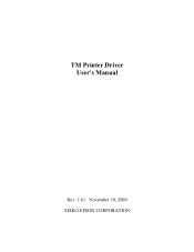 Epson C31C213A8941 Print Driver Guide
