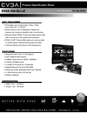 EVGA X58 SLI LE PDF Spec Sheet