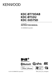Kenwood KDC-BT73DAB User Manual