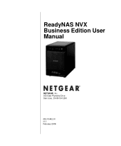 Netgear RNDX400E ReadyNAS NVX User Manual