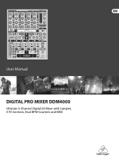 Behringer DDM4000 Manual