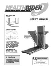 HealthRider S150 Treadmill English Manual