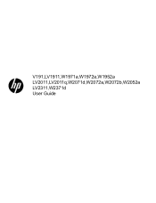 HP LV2011 User Guide