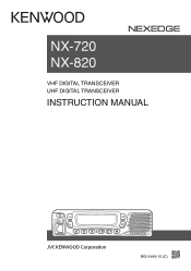 Kenwood NX-720 Operation Manual 1