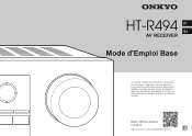 Onkyo HT-R494 Owners Manual -Spanish/French