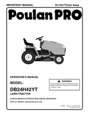 Poulan DB24H42YT User Manual