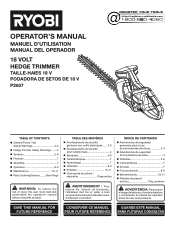 Ryobi P2670 Operation Manual