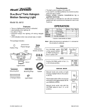 Zenith SL-5512-BZ-B User Guide