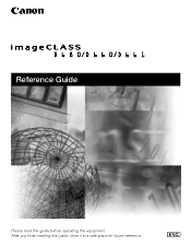 Canon imageCLASS D680 imageCLASS D680 Reference Guide