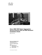 Cisco ASR1004-10G/K9 Hardware Installation Guide