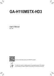 Gigabyte GA-H110MSTX-HD3 User Manual