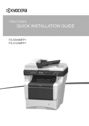 Kyocera ECOSYS FS-3140MFP FS-3040MFP+/3140MFP+ Quick Installation Guide