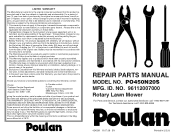 Poulan PO450N20S Parts Catalog
