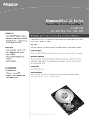 Seagate STM3250620A DiamondMax 20 & 21 Datasheet - EN