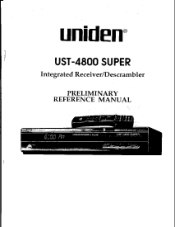 Uniden UST4800 English Owners Manual