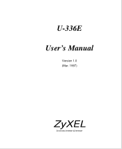 ZyXEL U-336E User Manual