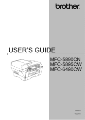 Brother International MFC-5895cw Users Manual - English