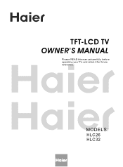 Haier HLC32 User Manual