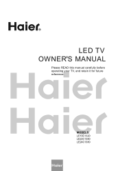 Haier LE24C1380 Product Manual