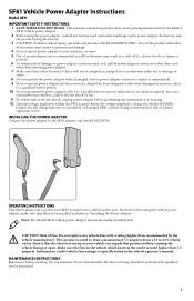 Intermec SF61B SF61 Vehicle Power Adapter Instructions