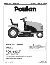 Poulan PO17542LT-om-f-half.indd Parts Manual