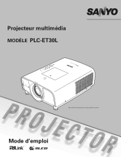 Sanyo PLC-ET30L Owner's Manual French