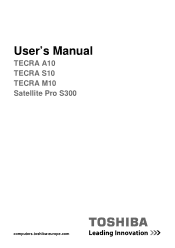 Toshiba Tecra A10 PTSB0C-00S00S Users Manual Canada; English