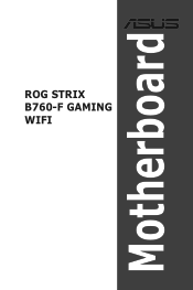Asus ROG STRIX B760-F GAMING WIFI Users Manual English