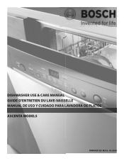 Bosch SHX5AL02UC Use and Care Manual