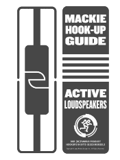 Mackie SA1521 Hook-Up Guide