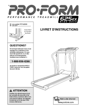 ProForm 625ex Treadmill Canadian French Manual