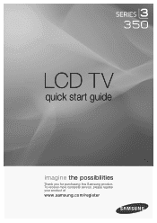 Samsung LN32B360C5D Quick Guide (easy Manual) (ver.1.0) (English)