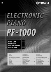 Yamaha PF-1000 Data List