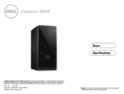 Dell Inspiron 3656 Desktop Inspiron-3656 Specifications