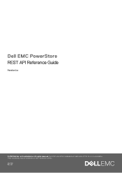 Dell PowerStore 3200T EMC PowerStore REST API Reference Guide