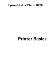 Epson R220 Printer Basics