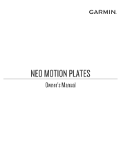 Garmin Tacx NEO Motion Plates Owners Manual