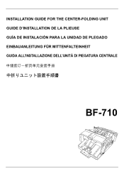 Kyocera KM-C3232E BF-710 Installation Guide