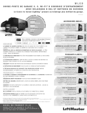 LiftMaster WLED WLED Product Guide - French