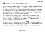 Nokia Audio Adapter AD-46 User Guide