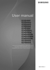 Samsung LS24E65UDWG/ZA User Manual