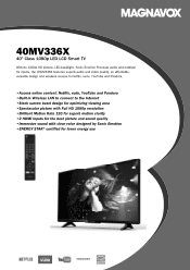 Magnavox 40MV336X/F7 Leaflet English