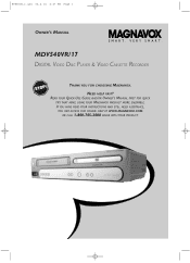 Magnavox MDV540VR User manual,  English (US)