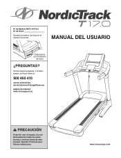 NordicTrack 17.0 Treadmill Spanish Manual