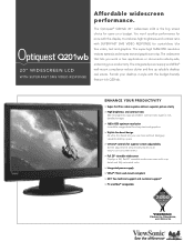 ViewSonic Q201WB Q201wb PDF Spec Sheet